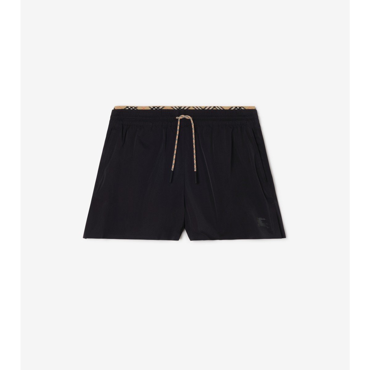  Check Stretch Nylon Shorts