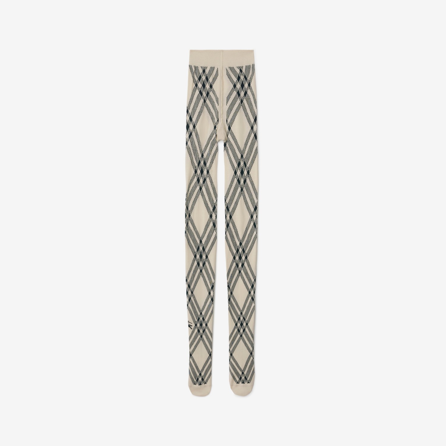 Check Wool Blend Tights