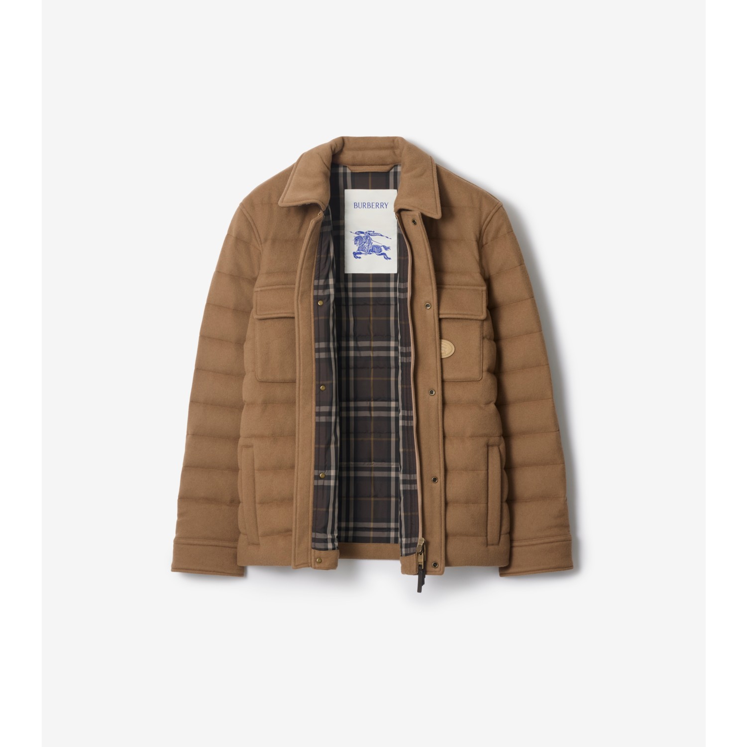 Cashmere Padded Overshirt