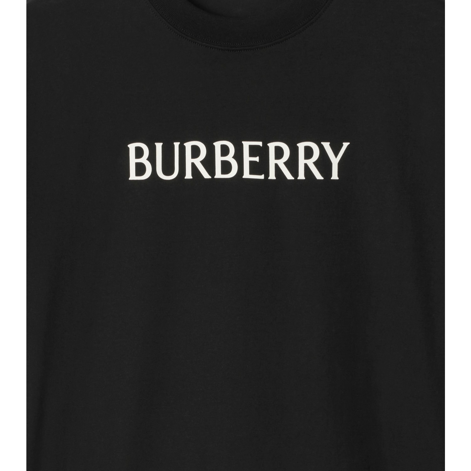 Logo Cotton T-shirt in Black - Men | Burberry® Official