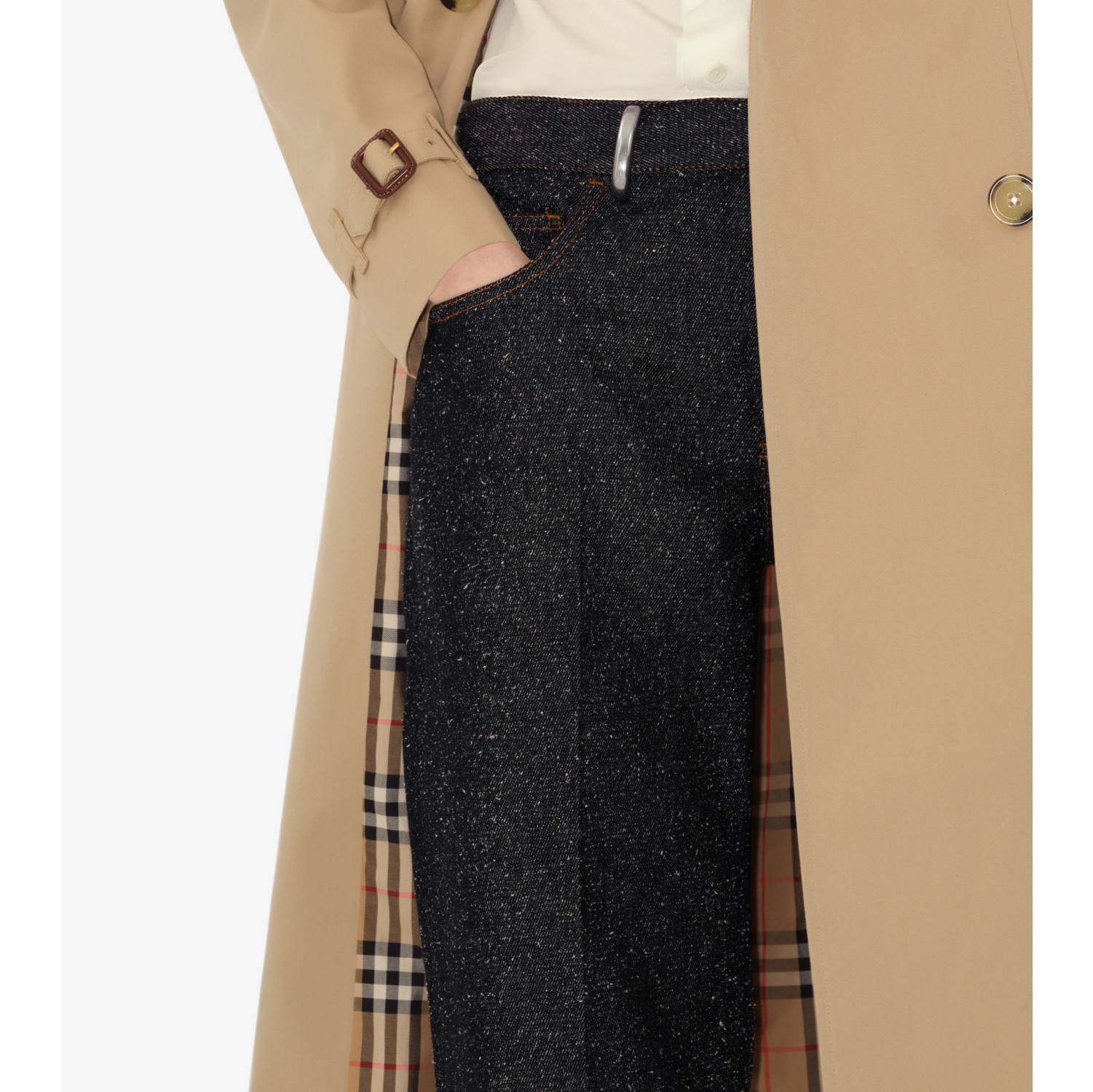 ロング チェルシー ヘリテージ トレンチコート (ハニーベージュ