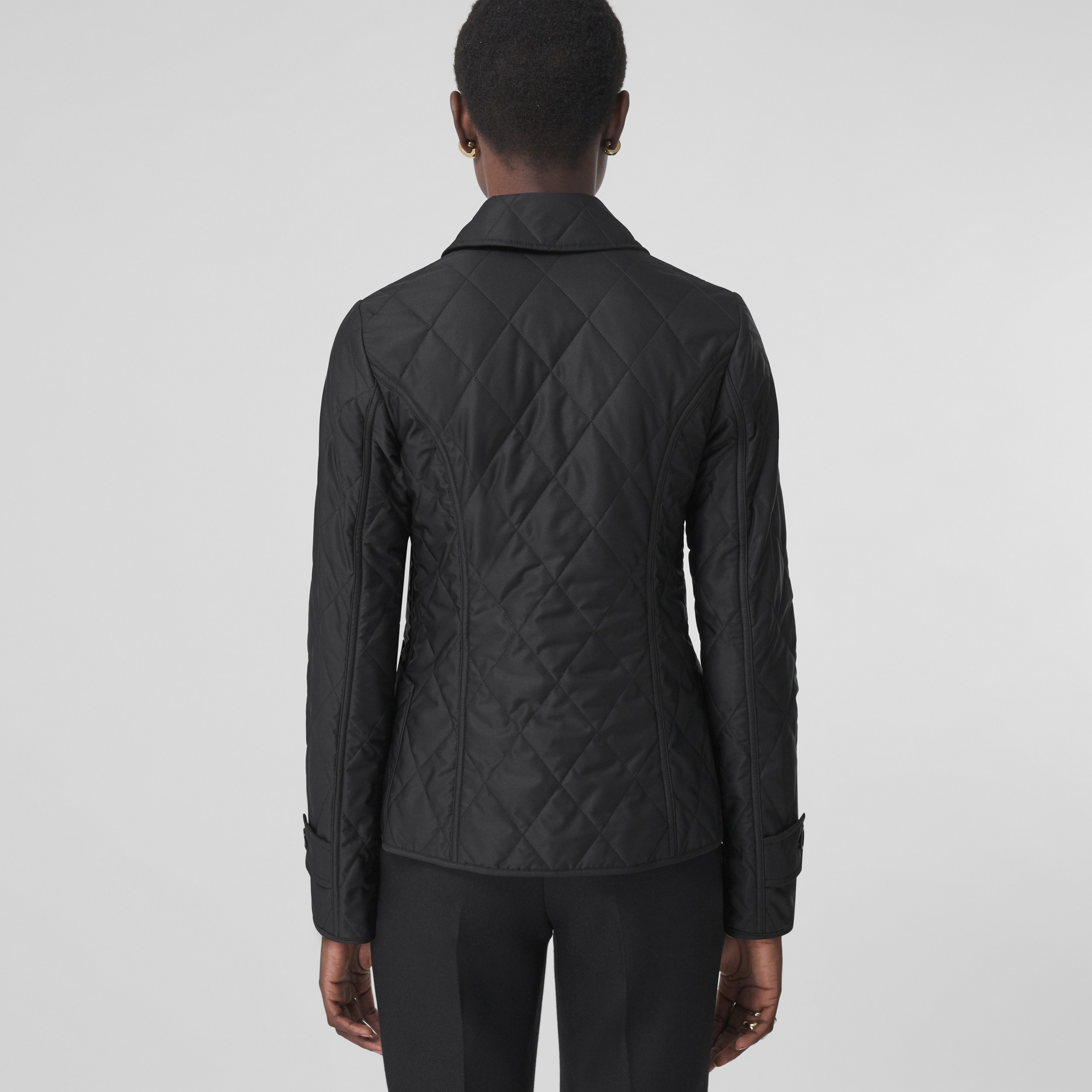 Diamond Quilted Thermoregulated Jacket in Black - Women | Burberry® Official - 3