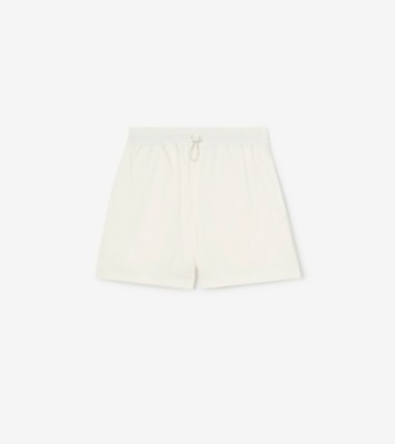Stretch Nylon Shorts in Seashell white - Women | Burberry® Official