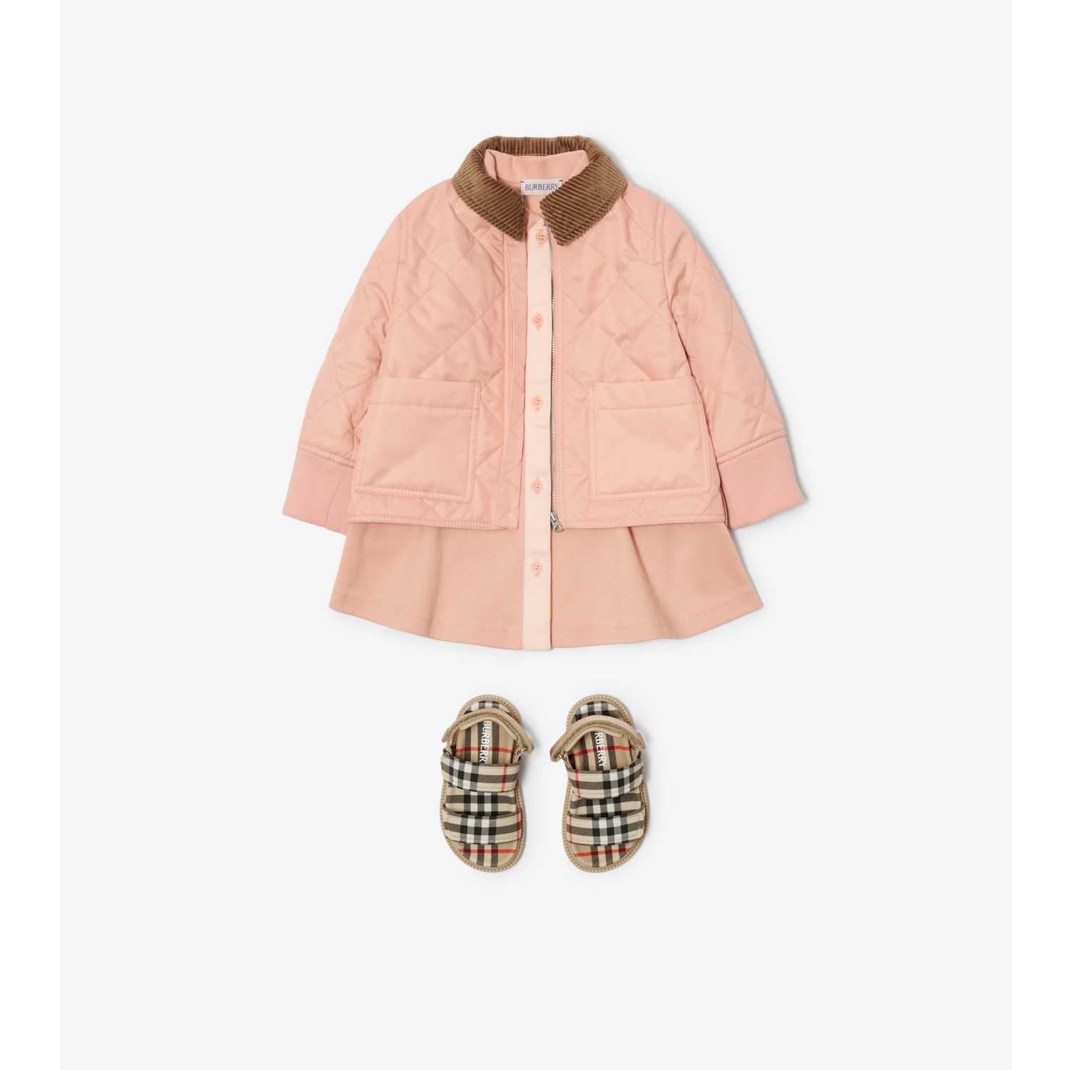 Burberry toddler on sale girl quilted jacket