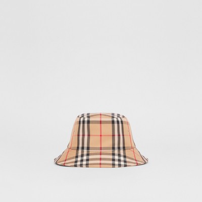 burberry check hat