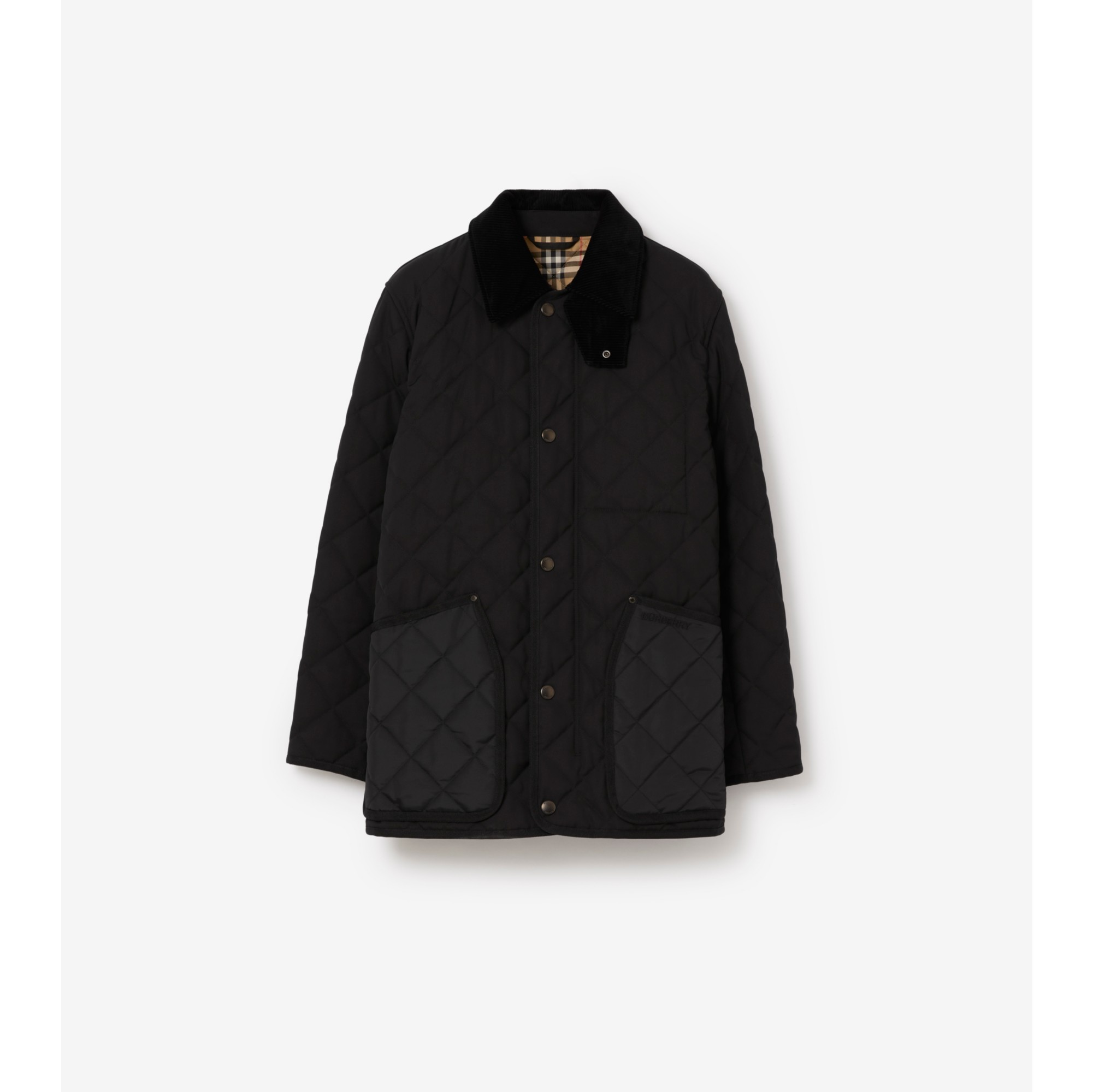 Burberry mens quilted jacket on sale sale