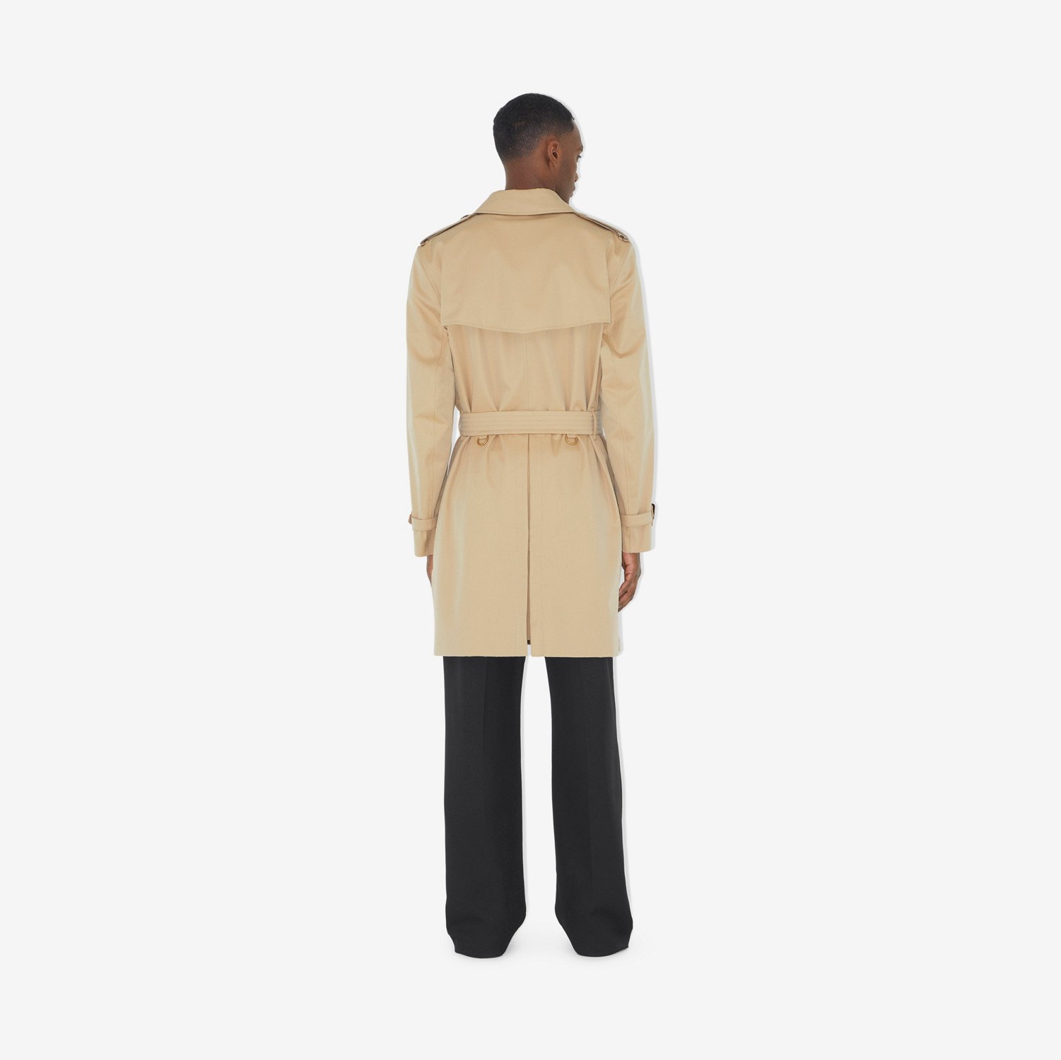 Trench coat Heritage Kensington de longitud media (Miel) - Hombre | Burberry® oficial