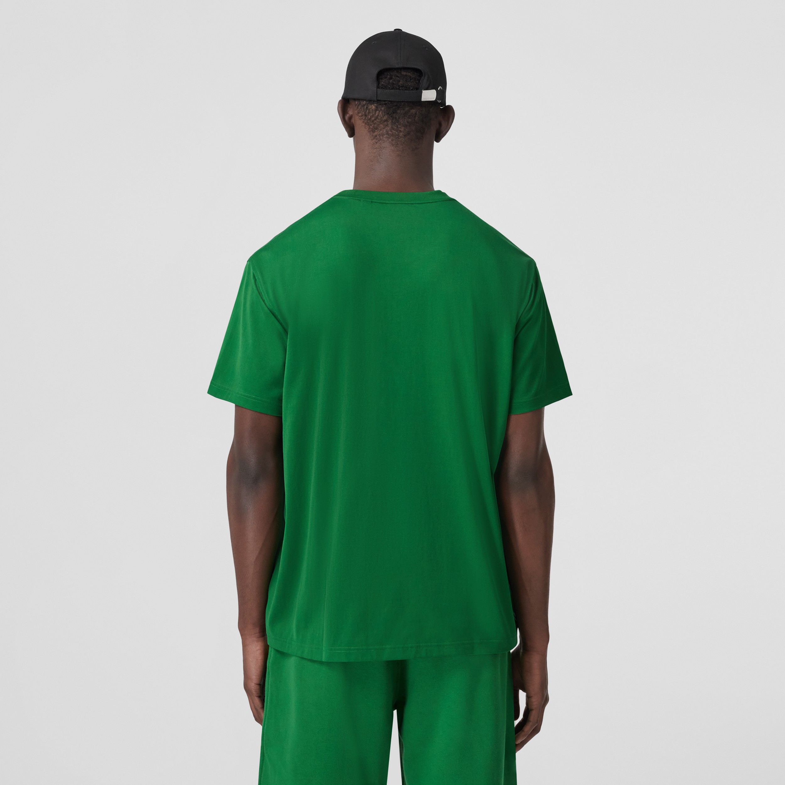 Baumwoll-T-Shirt in Oversize-Passform mit Burberry-Logo (Efeugrün) - Herren | Burberry® - 3