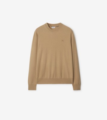 Cashmere Blend Sweater in Flax beige - Men | Burberry® Official