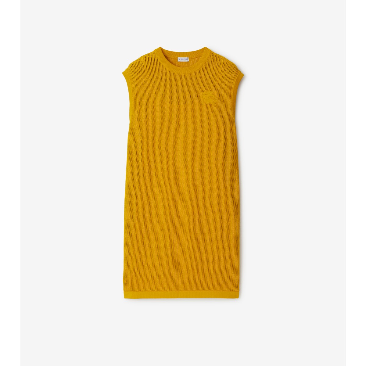Burberry Ekd-embroidered Mesh Dress In Sunflower
