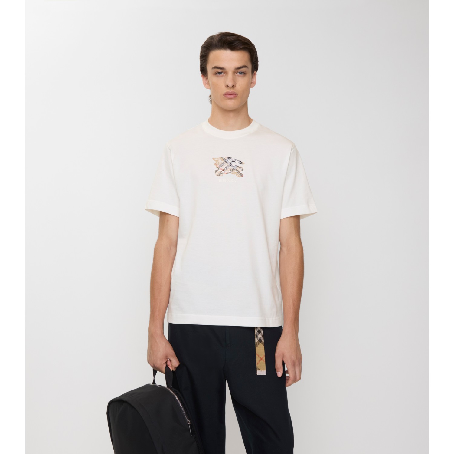 Baumwoll-T-Shirt mit EKD-Motiv und Check