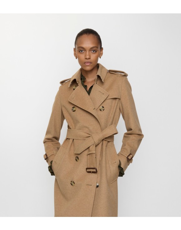 Long Cashmere Kensington Trench Coat