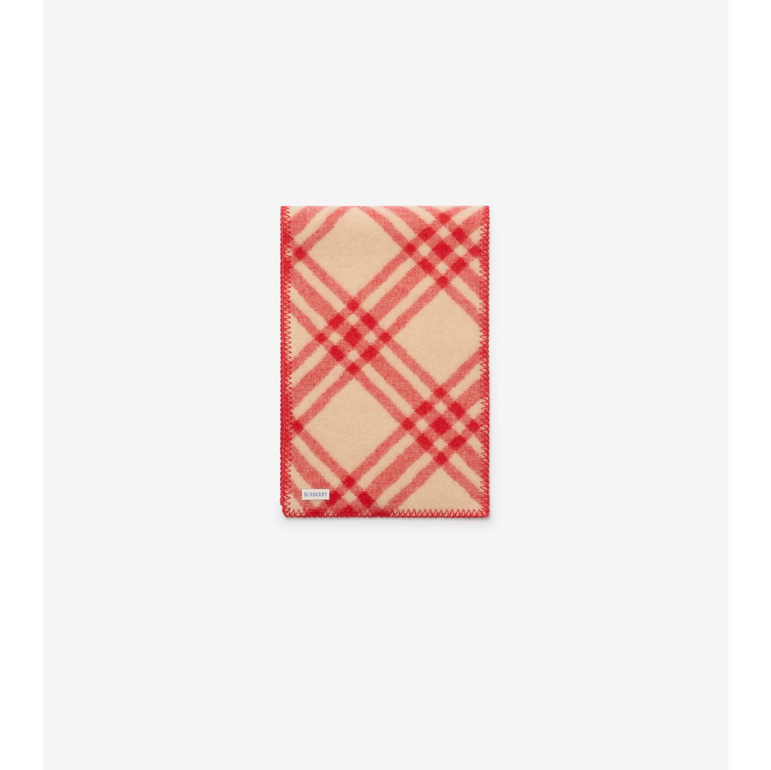 Wollschal mit Karomuster