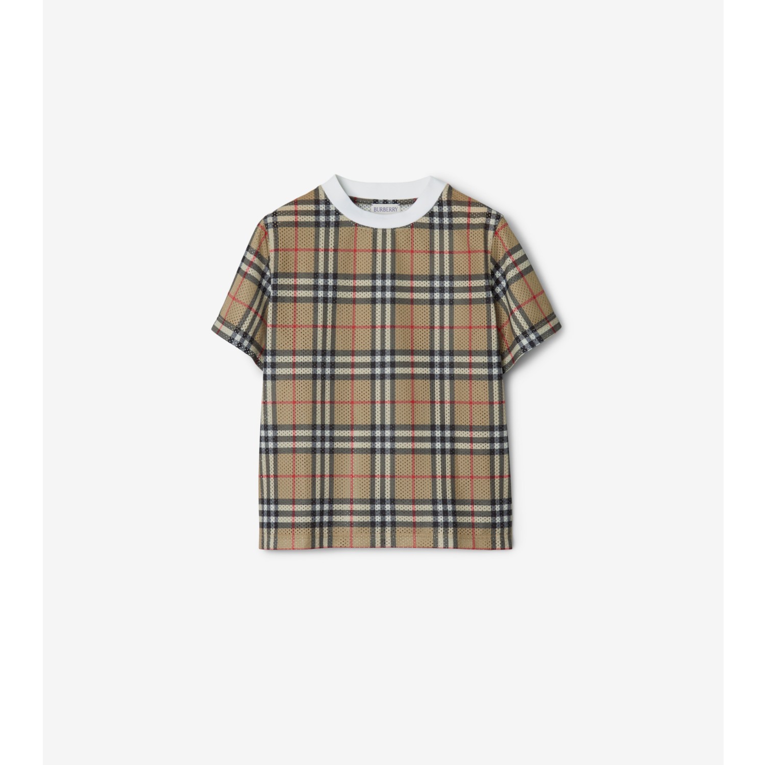 Camiseta de malha em Check