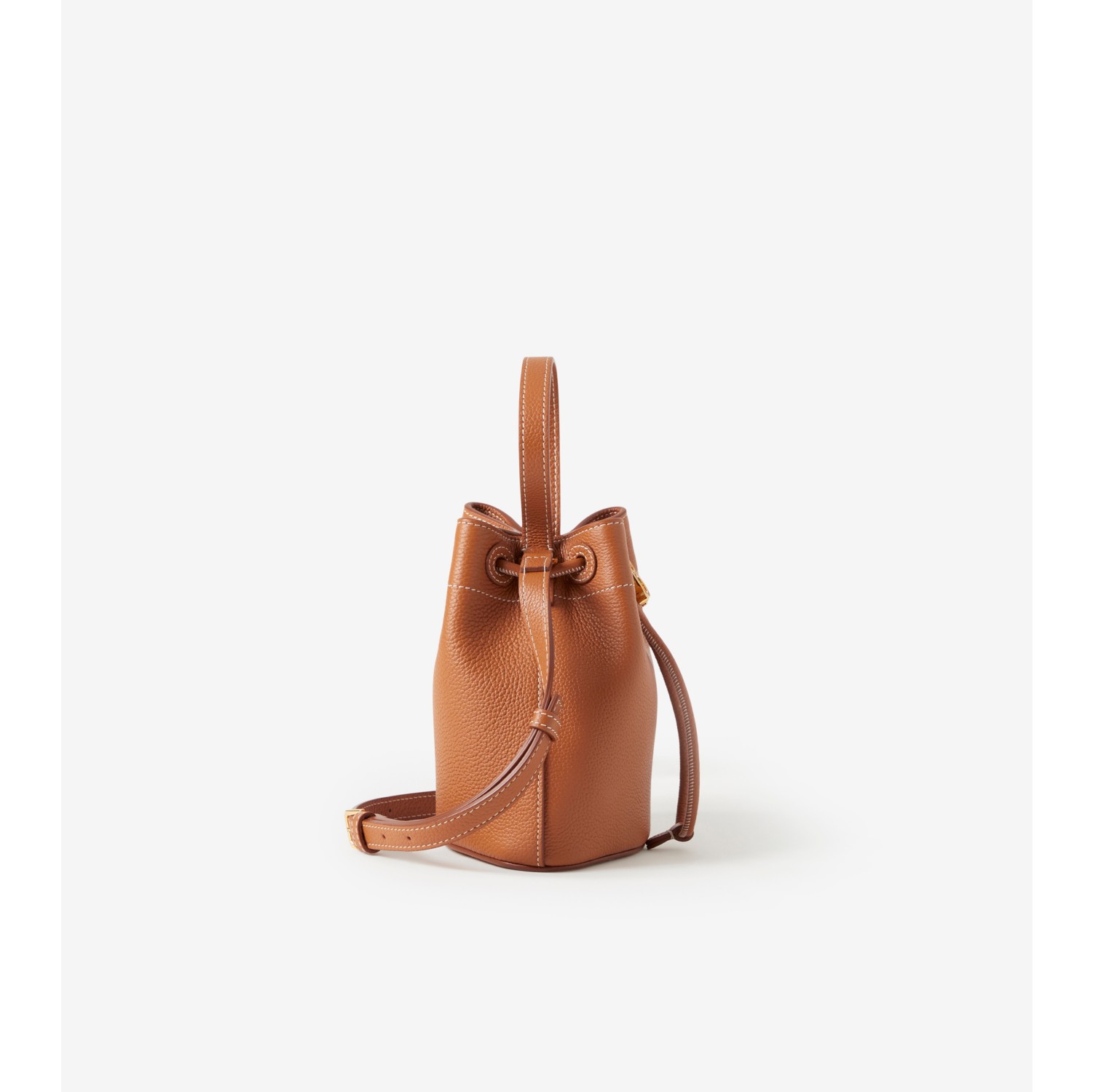 Mini TB Bucket Bag in Warm Russet Brown - Women