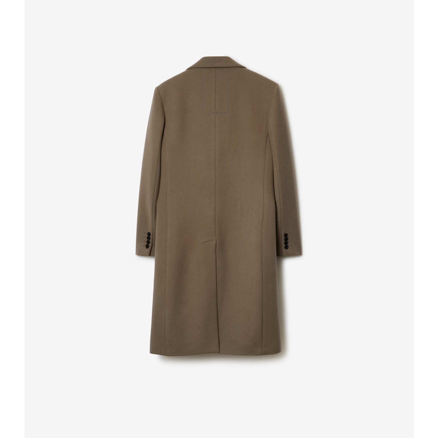 Wool Coat in Silt - Men | Burberry® Official