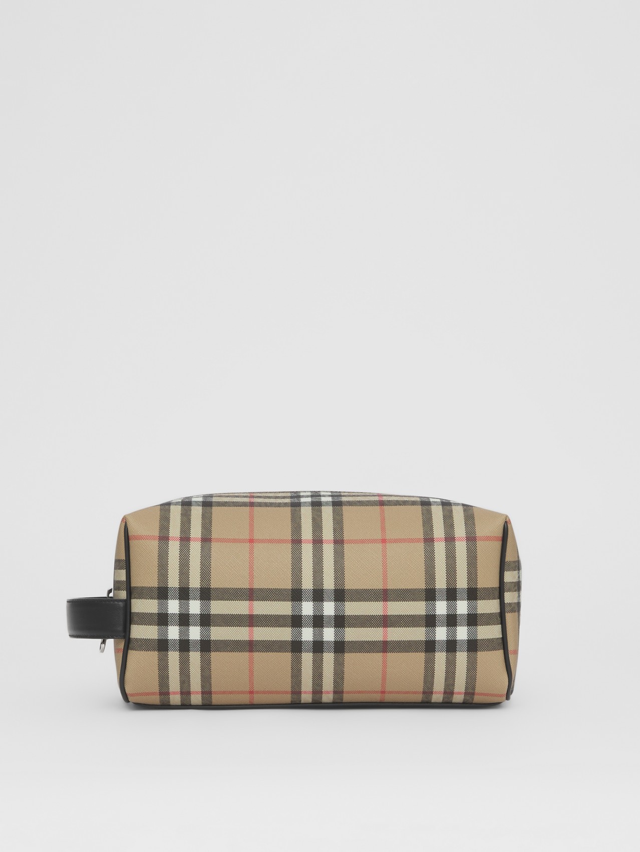 Vintage Check E-canvas Travel Pouch in Archive Beige