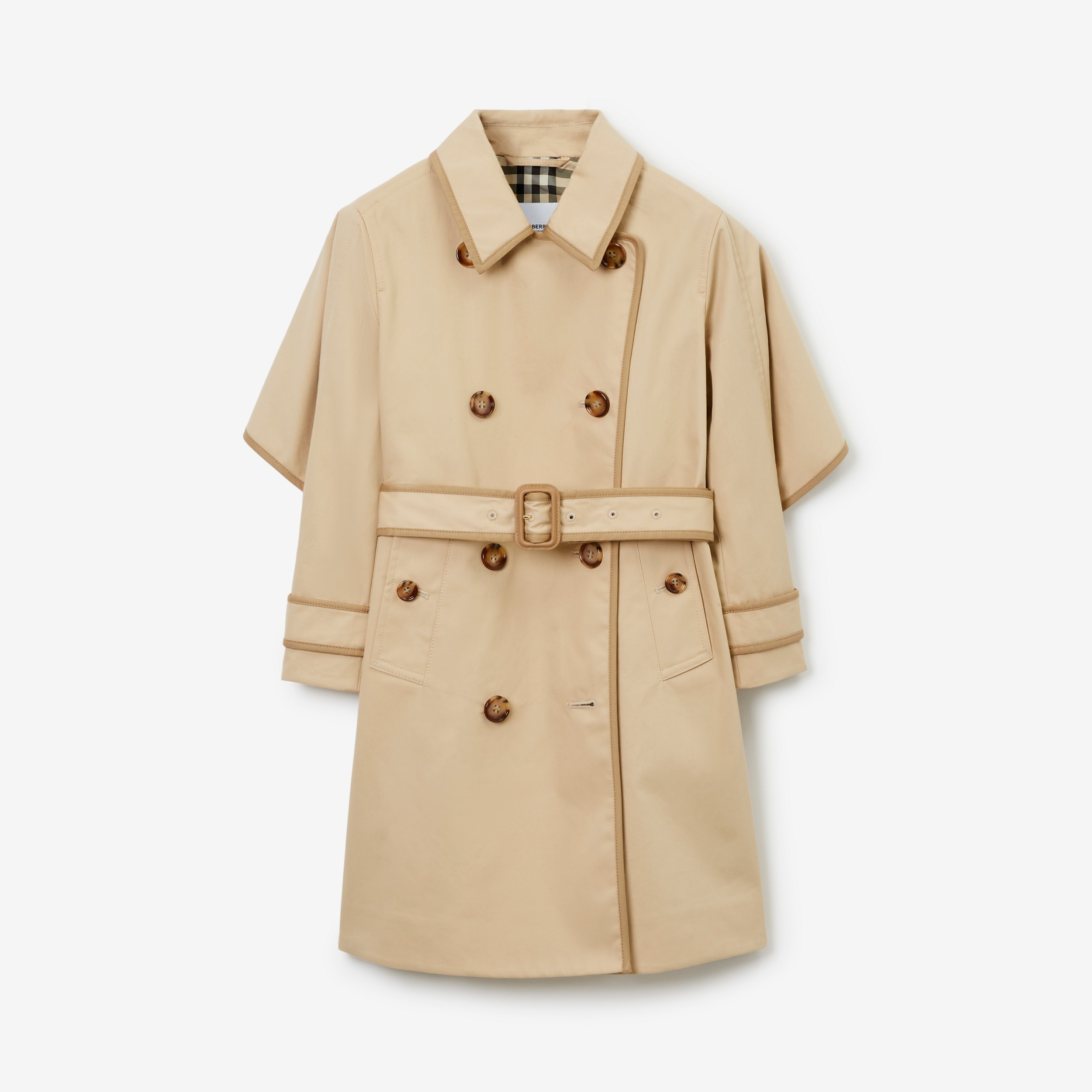 Trench coat en sarga de algodón (Rosa Beige Suave) | Burberry® oficial - 1