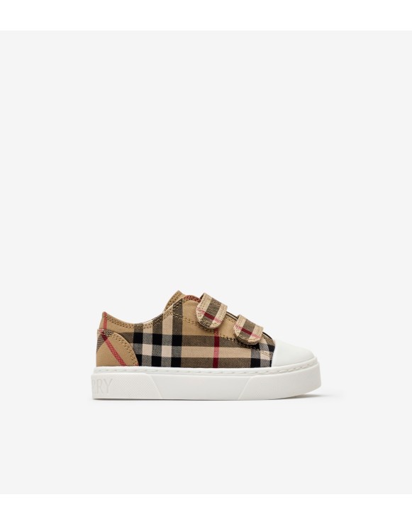Check Cotton Sneakers