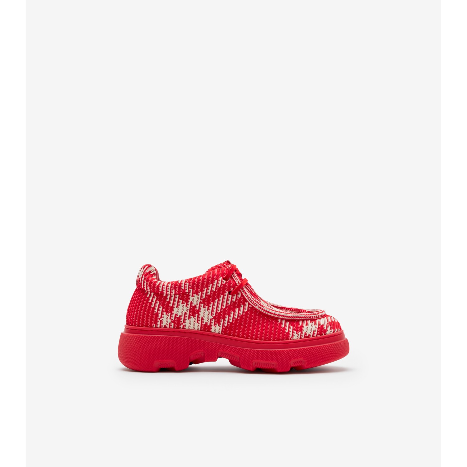 Check Woven Creeper Shoes