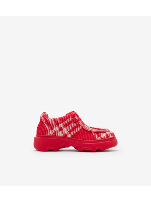 Burberry Check Woven Loafers In Pillar