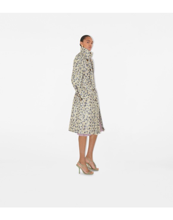Long Daisy Lightweight Zip Car Coat