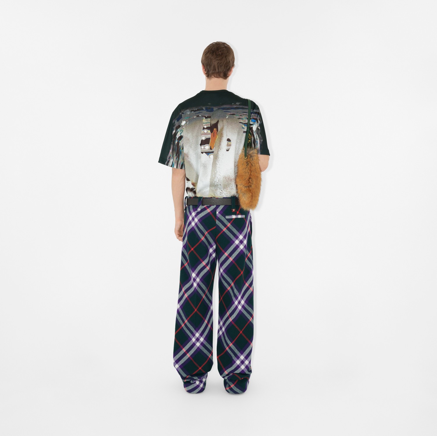スワンプリント Tシャツ (ヴァイン) - メンズ | Burberry®公式サイト