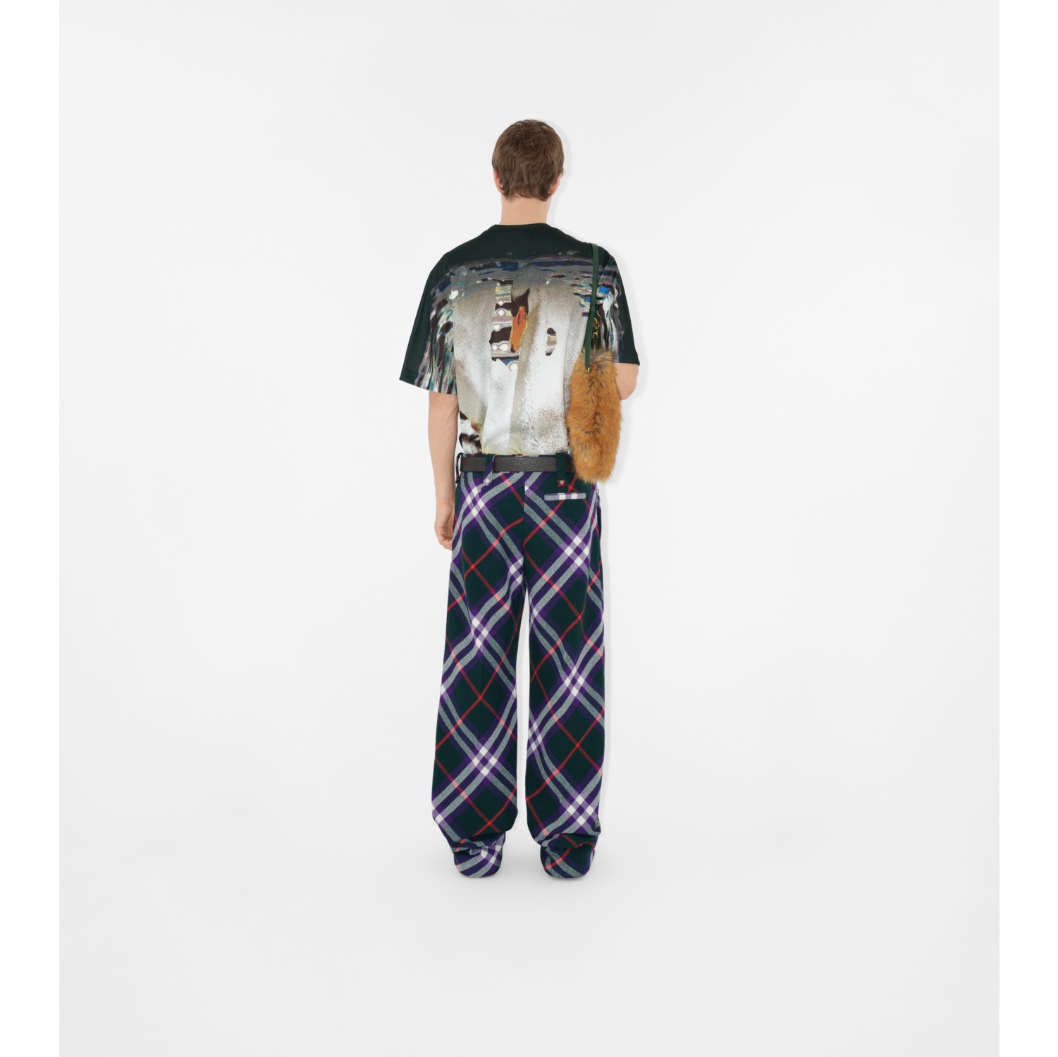 スワンプリント Tシャツ (ヴァイン) - メンズ | Burberry®公式サイト