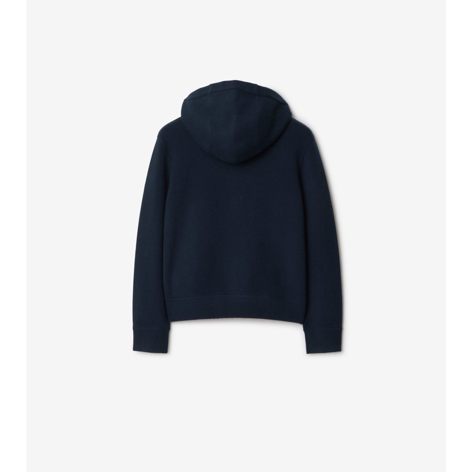 Cashmere Blend Zip Hoodie in Navy - Women | Burberry® Official