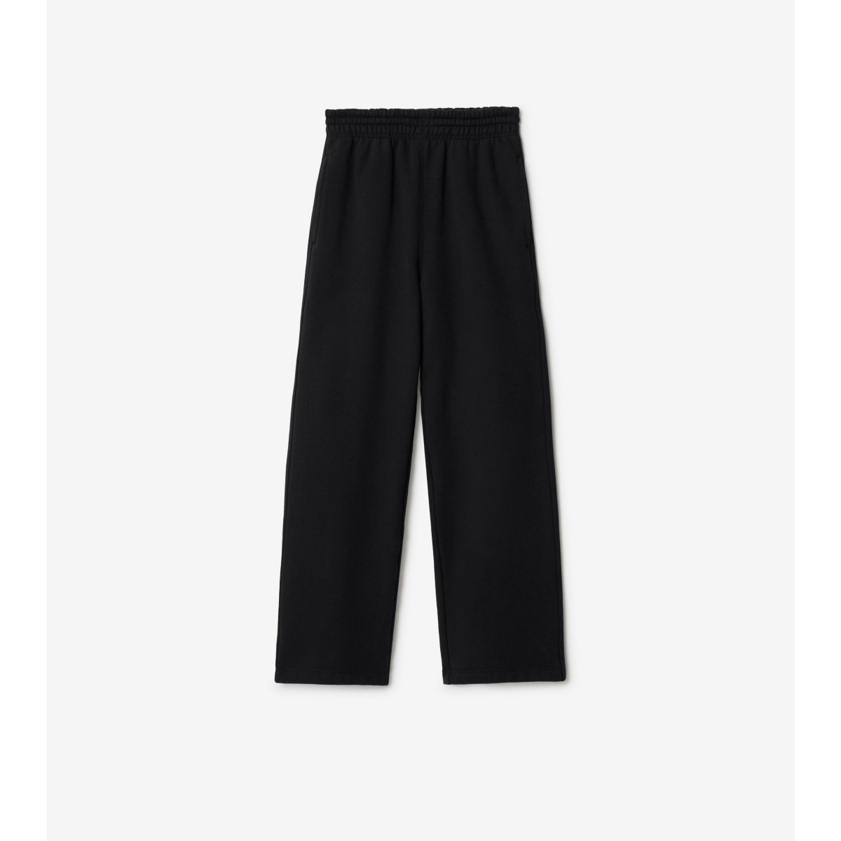 Burberry Cotton Track Trousers In Black