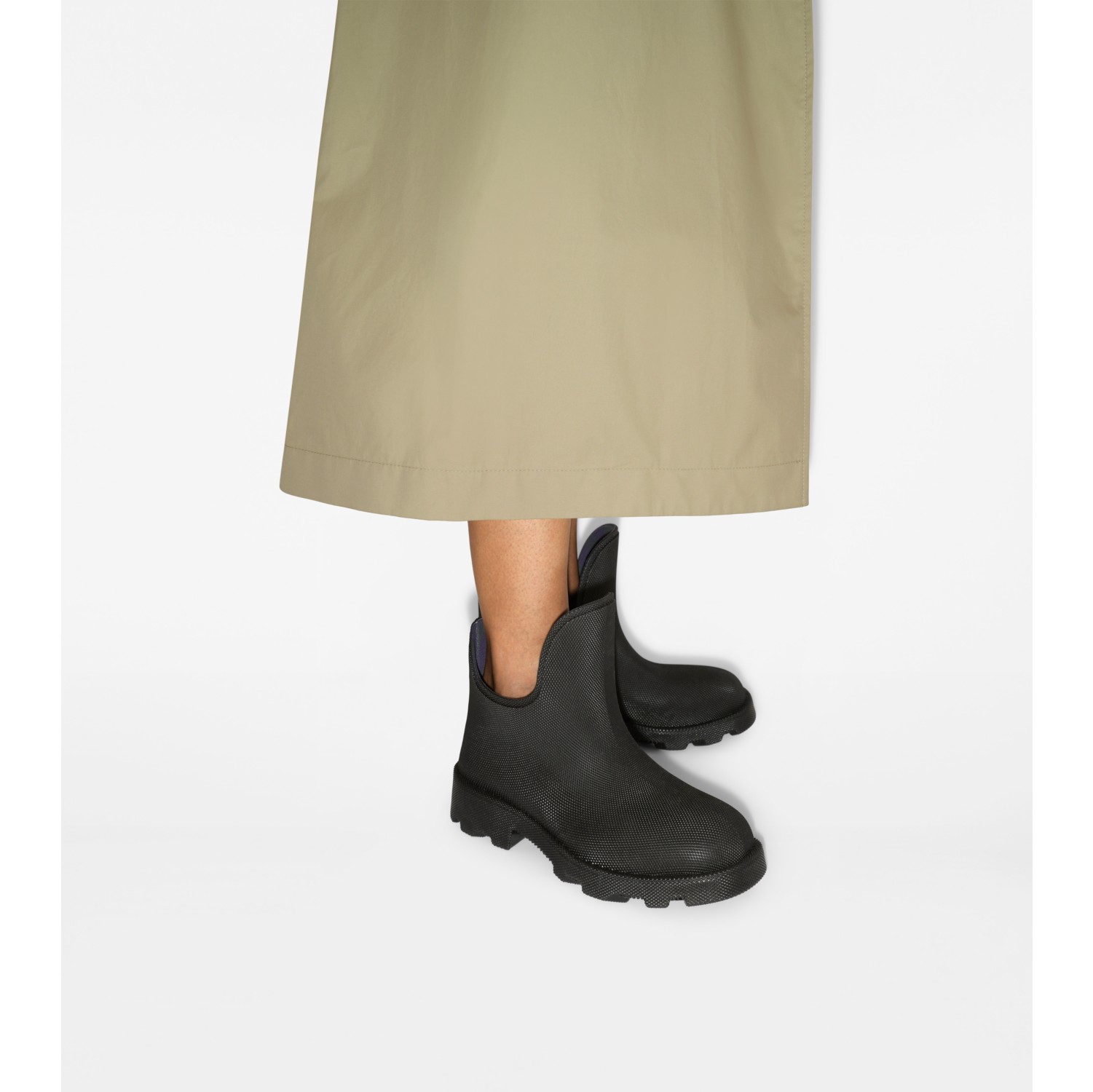 Rubber Marsh Low Boots in Black Women Burberry Official