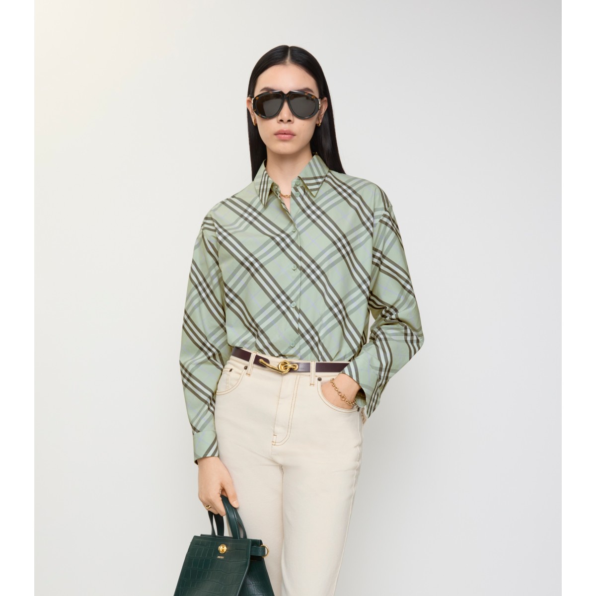  Check Relaxed Fit Cotton Shirt