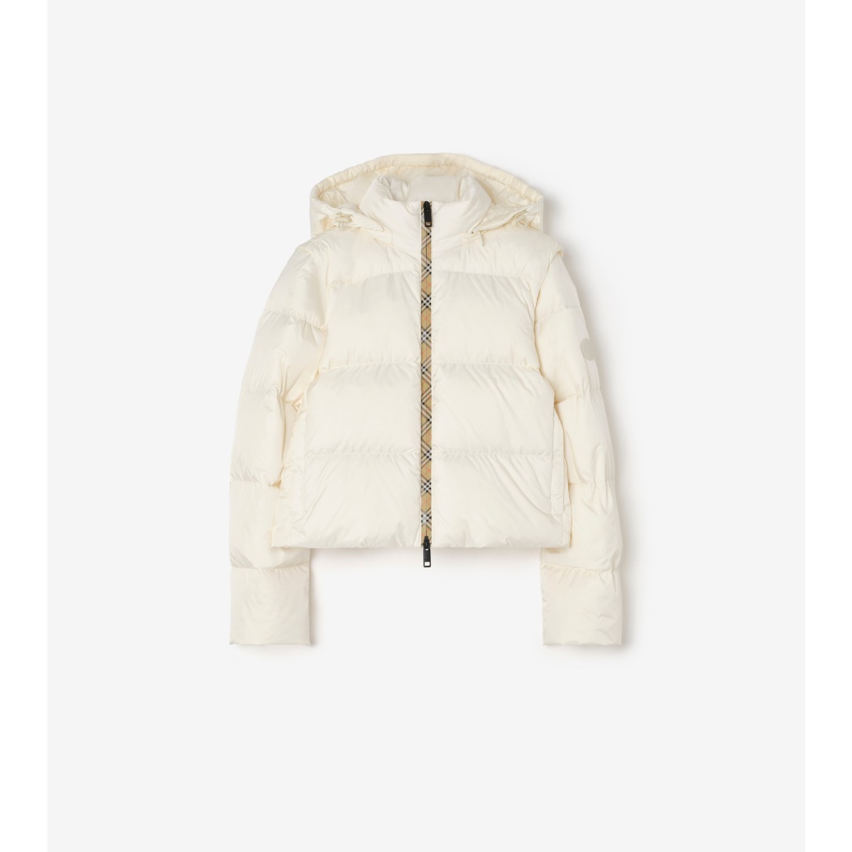  Check Detachable Sleeve Nylon Langdale Puffer Jacket