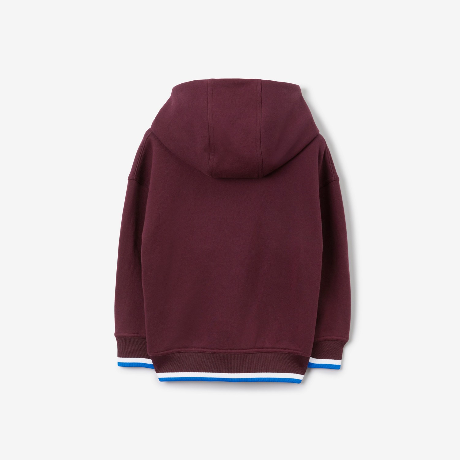 College Graphic Cotton Hoodie in Deep Maroon | Burberry® Official