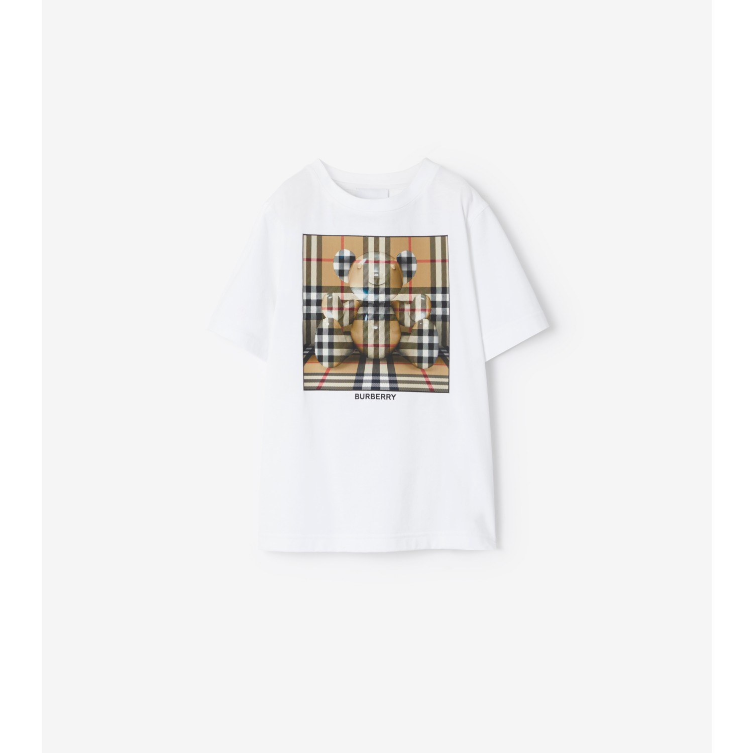 トーマスベア・コットンTシャツ (ホワイト／アーカイブベージュ) | Burberry®公式サイト