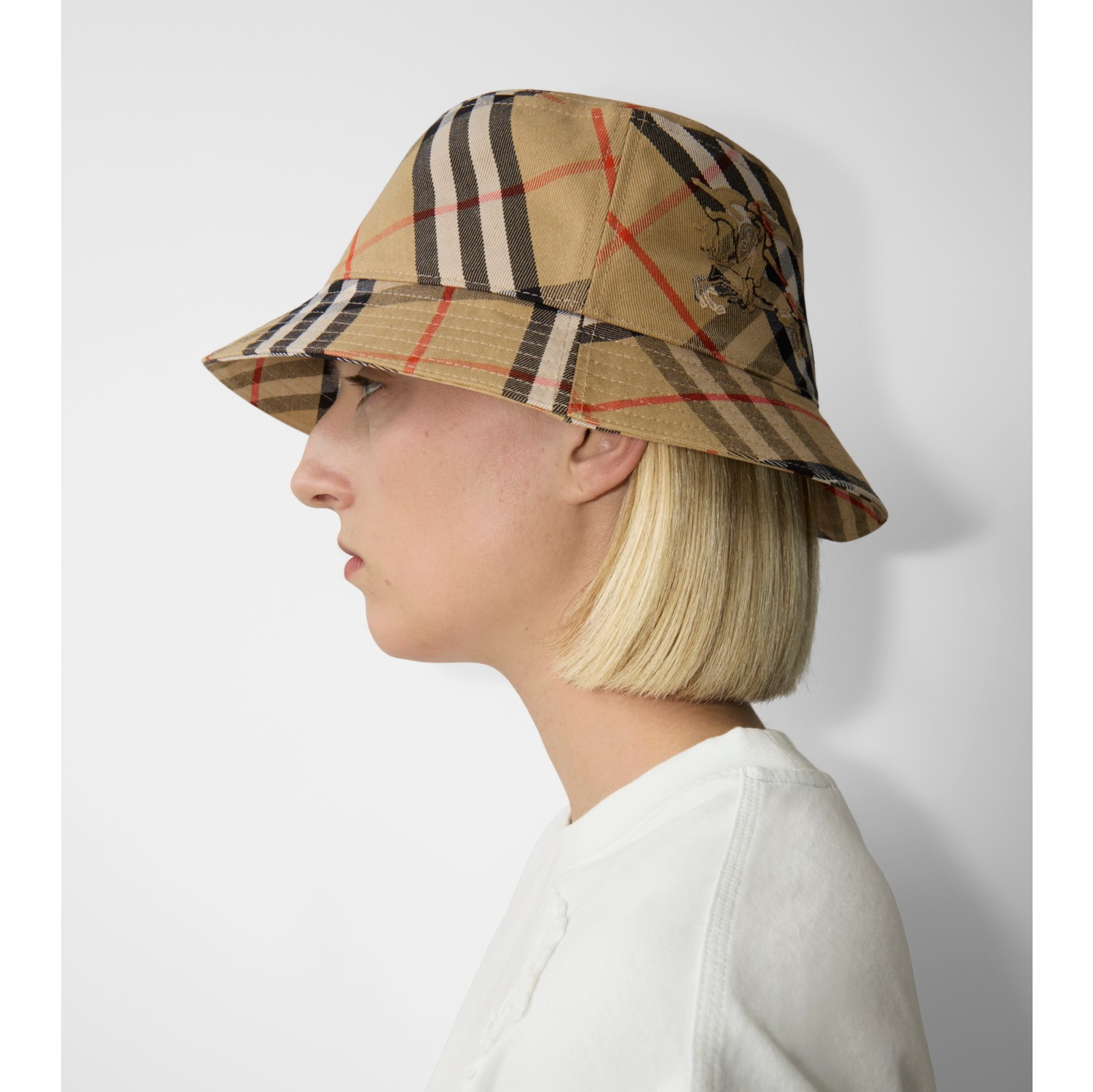 Burberry pattern bucket hat best sale