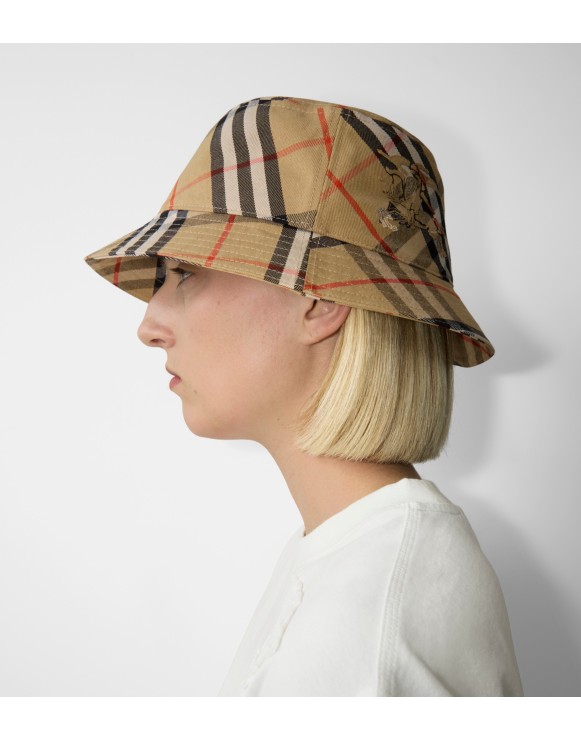 Check EKD Cotton Blend Bucket Hat