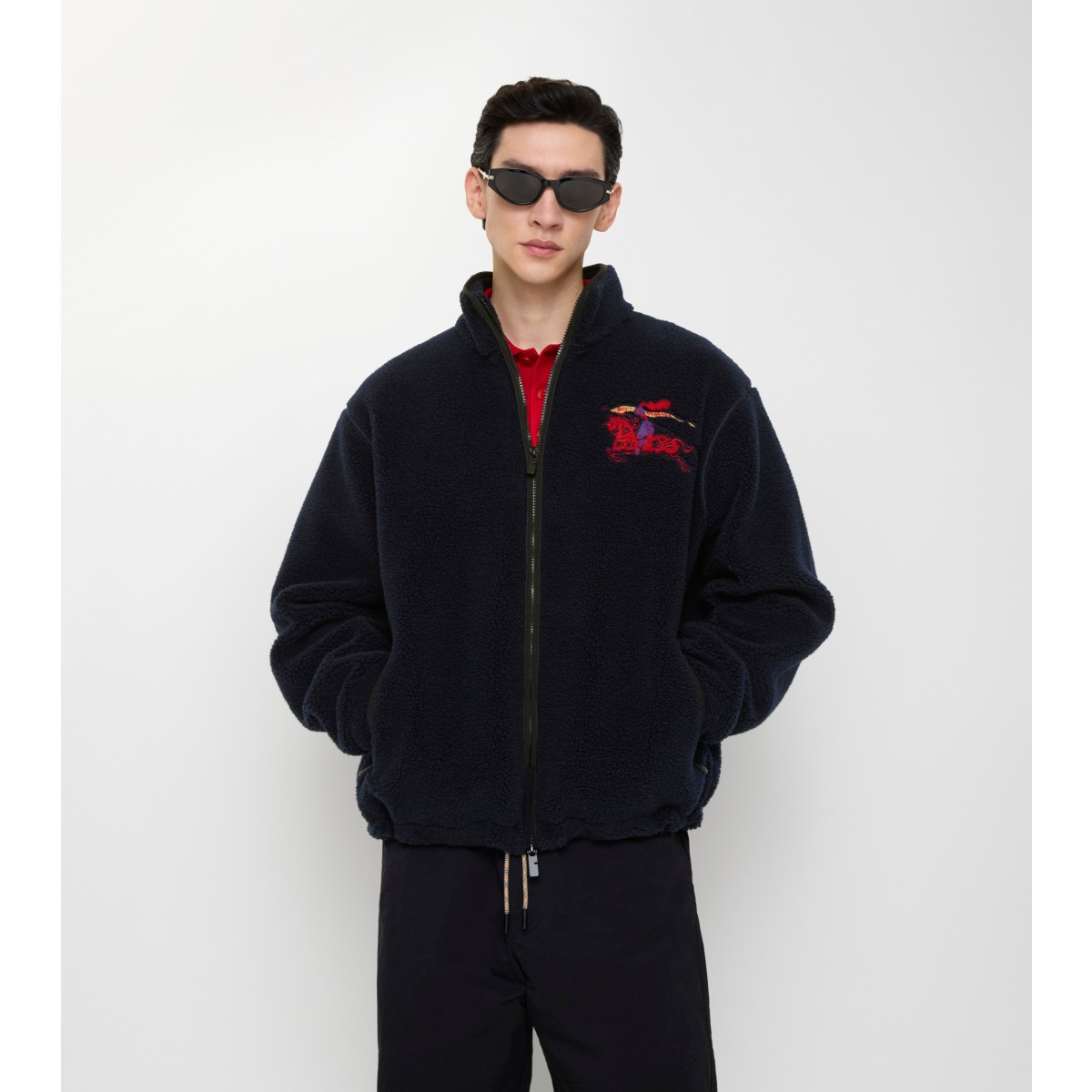  Embroidered EKD Wool Cashmere Blend Fleece