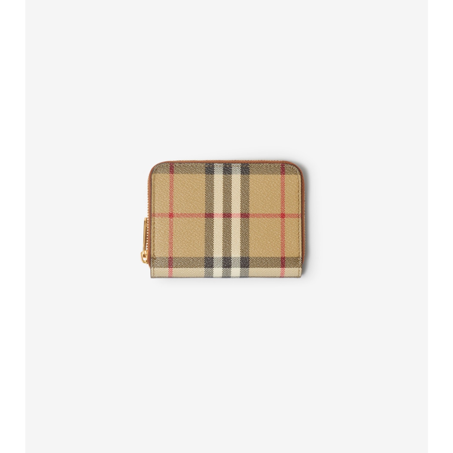 Petit portefeuille zippé Check