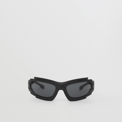 Burberry Geometric Frame Marlowe Sunglasses In Black black ModeSens