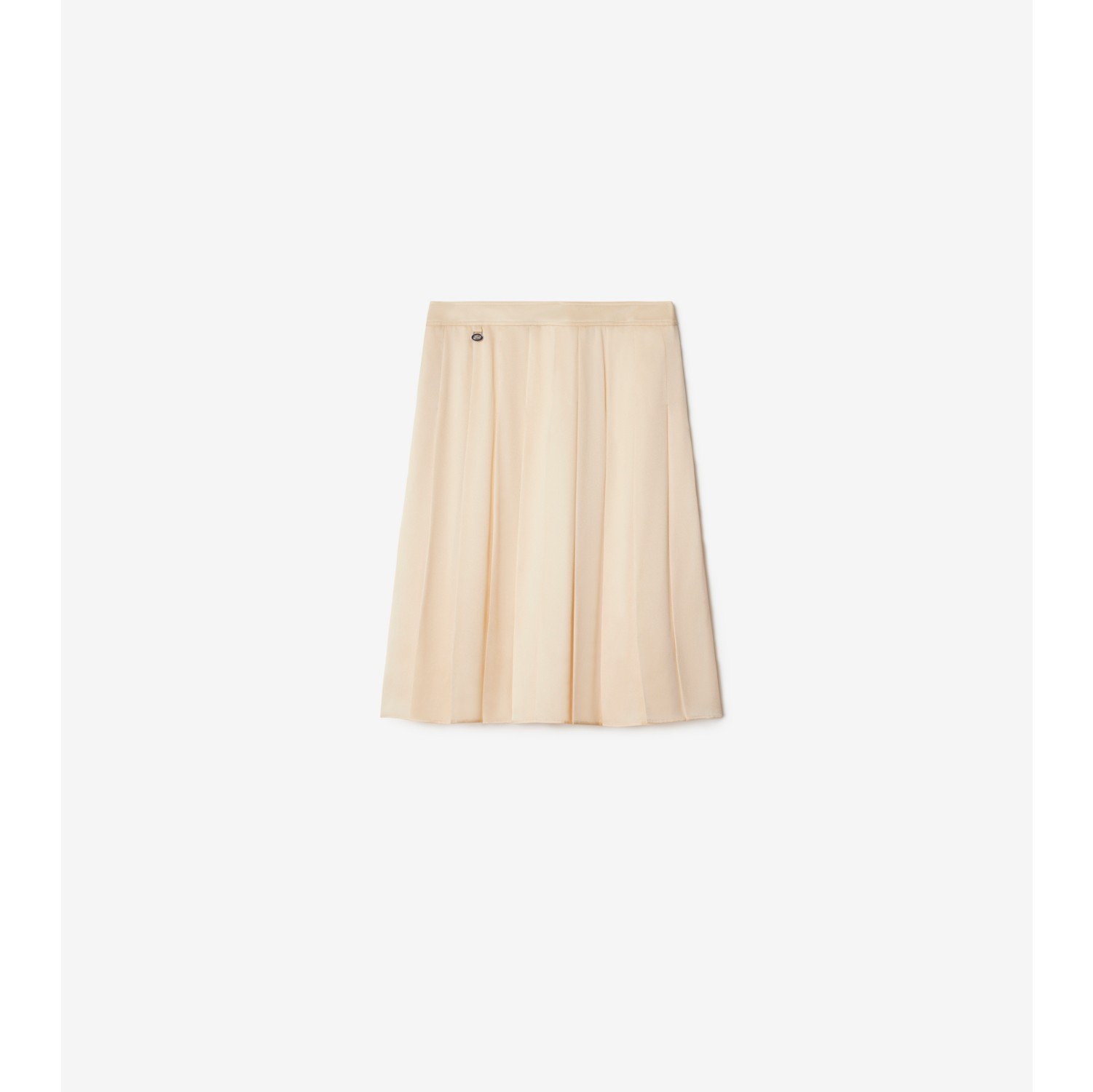 Pleated Silk Skirt