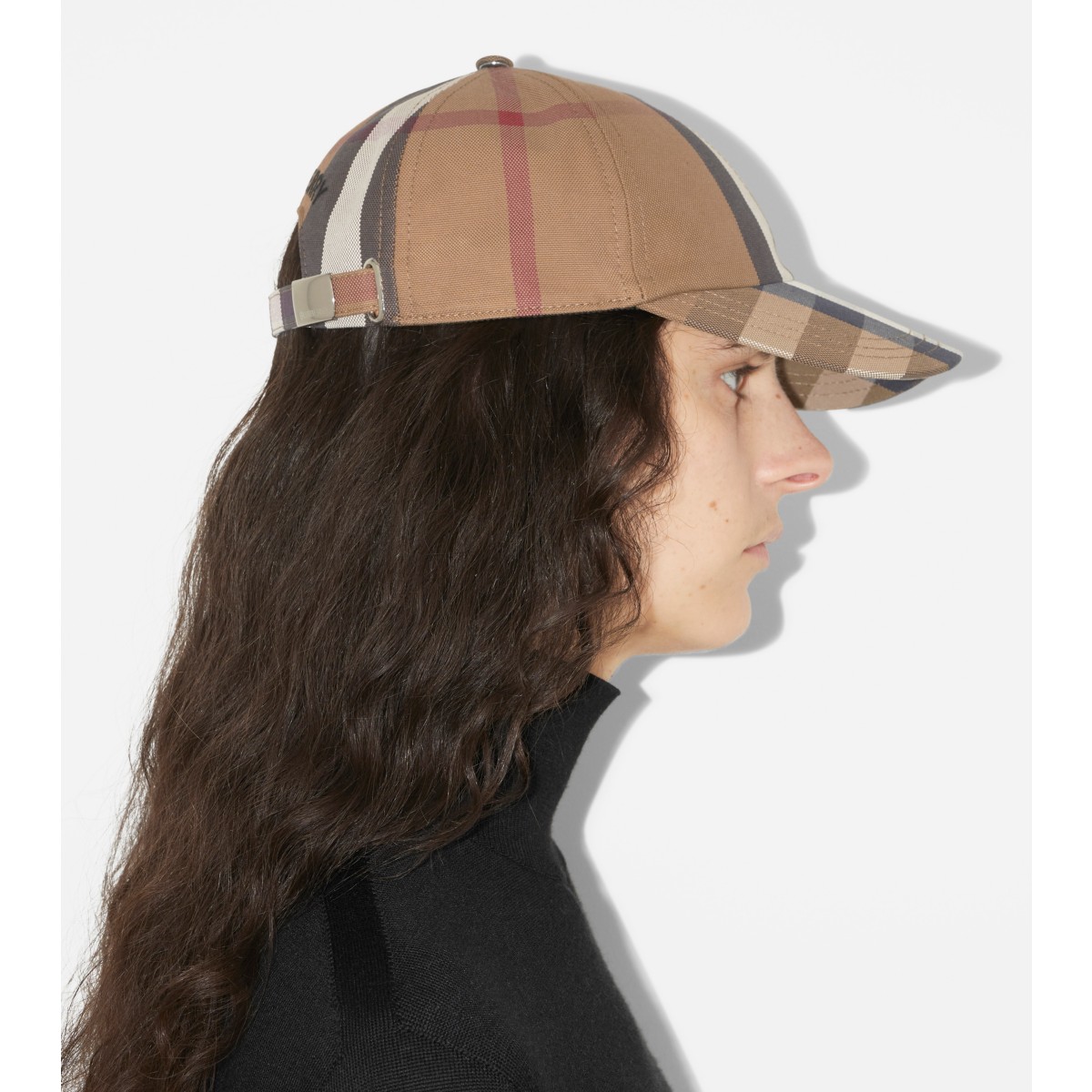  Check Cotton Baseball Cap