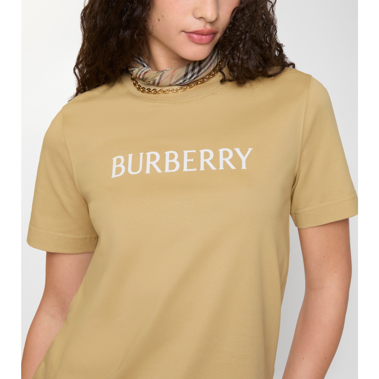 로고 코튼 티셔츠