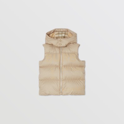 hooded puffer gilet