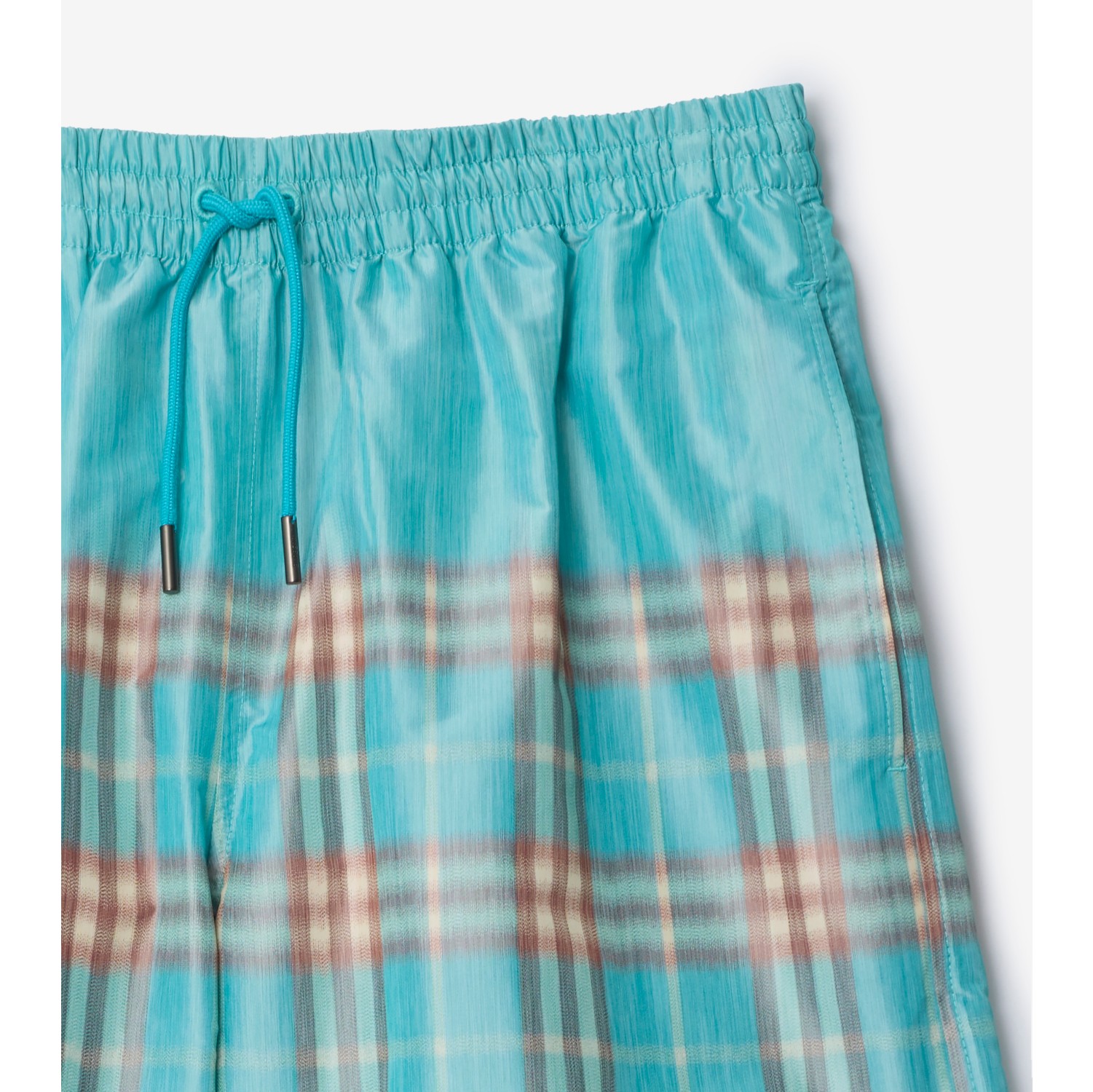 Gradient Check Swim Shorts