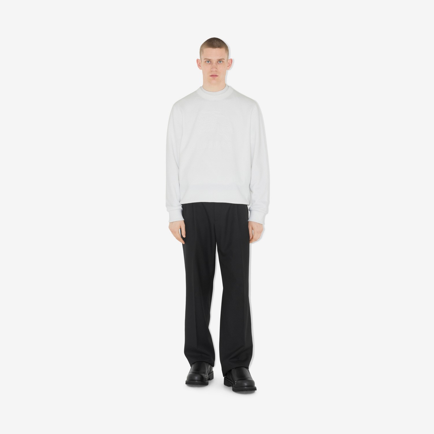 EKD Cotton Sweatshirt in White - Men | Burberry® Official