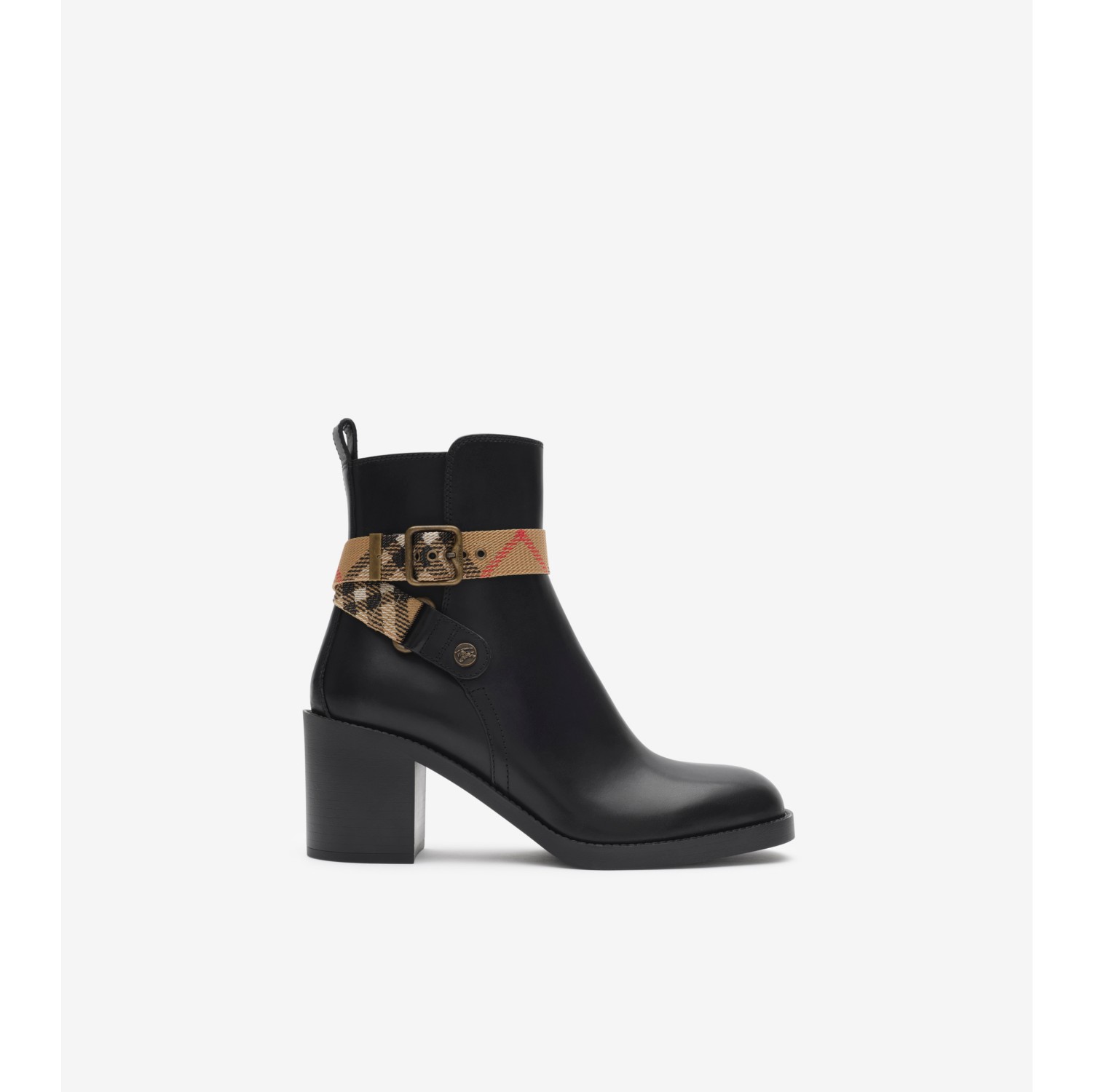 Leather Huntley Heel Boots