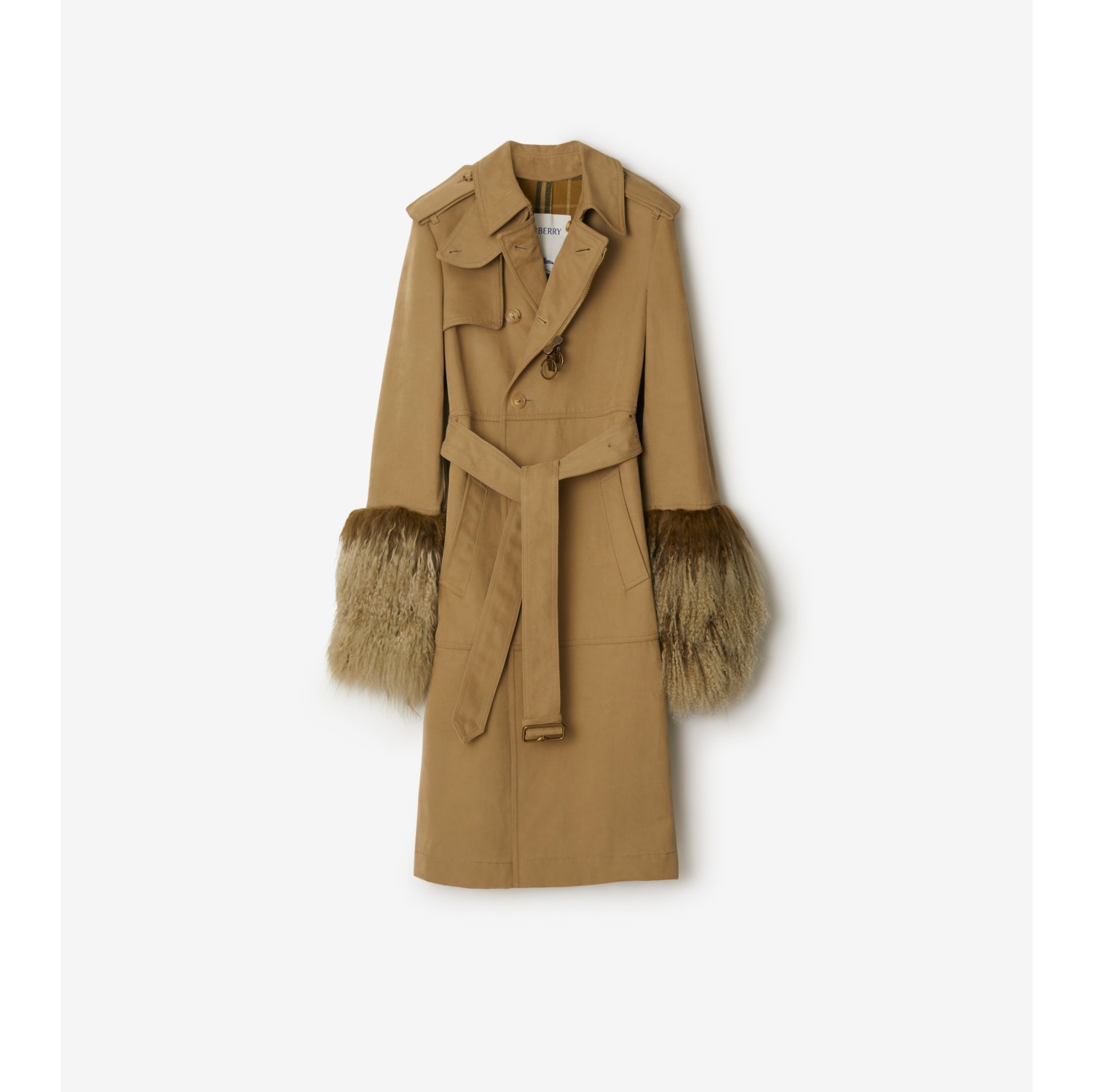 Burberry wool lined trench coat best sale