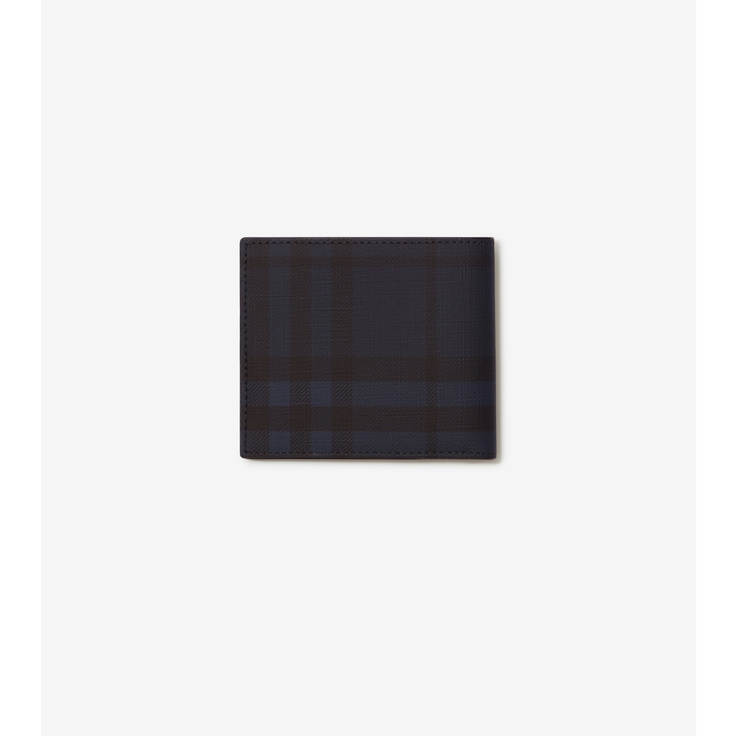City Check Bifold Wallet in Navy - Men, Technical, Cotton | Burberry® Official