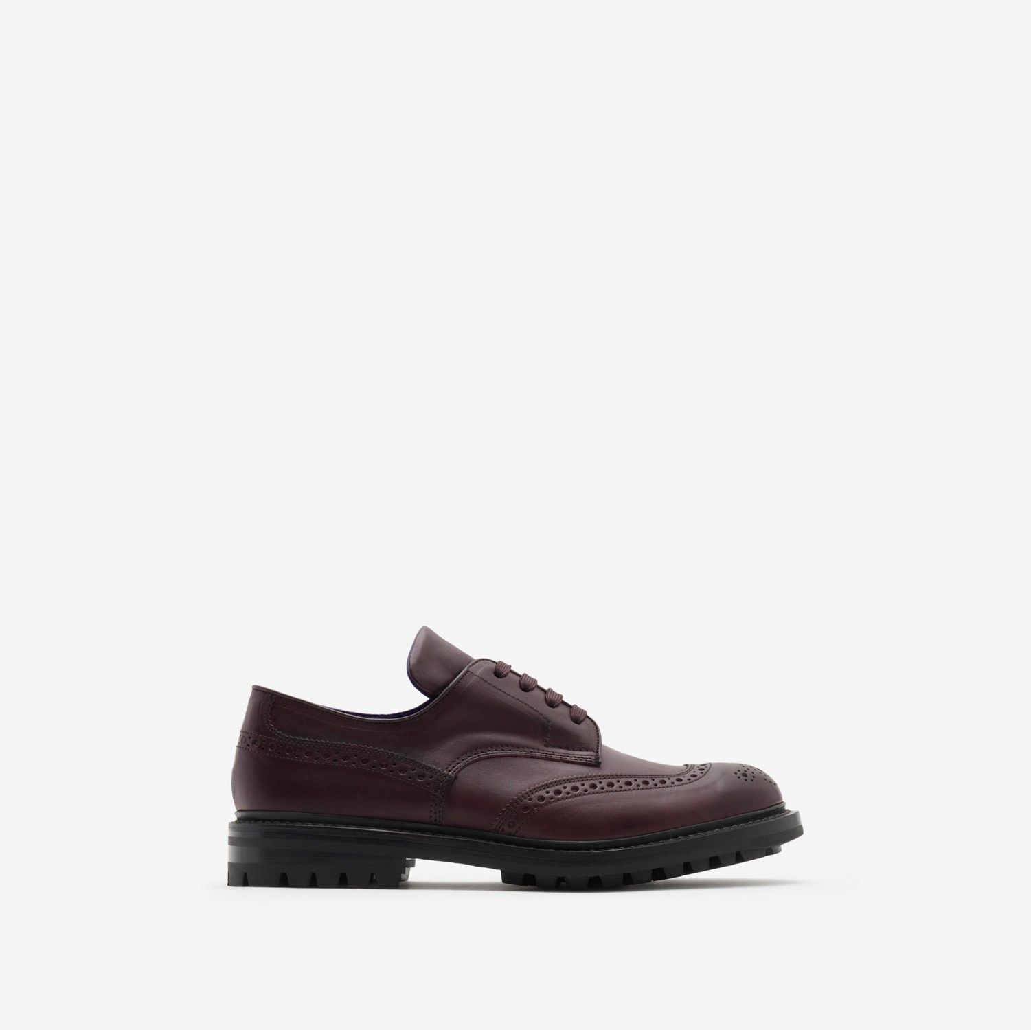 Sapatos brogue Devon de couro (Berinjela) - Mulheres | Burberry® oficial